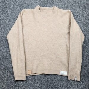 PAKA Sweater Womens Medium Beige Royal Alpaca Crewneck Pullover Knit Soft